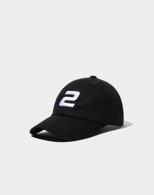 2LOGO BALL CAP BLACK