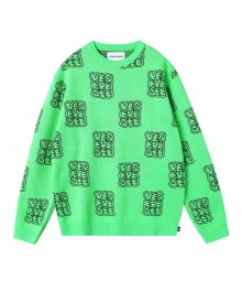 Y.E.S C-Logo Knit Neon Green