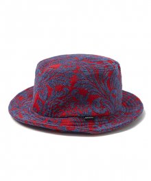 FLORAL JACQUARD HAT (RED)