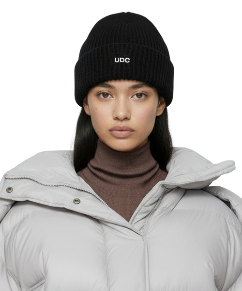 언더컨트롤(undercontrol) 루즈핏 비니 BEANIE / LONG TAIL / BOX LOGO / M BLACK
