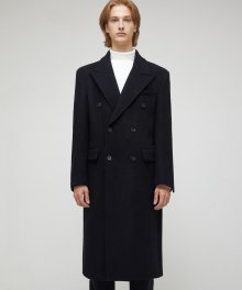 Cashmere Double Coat - Black