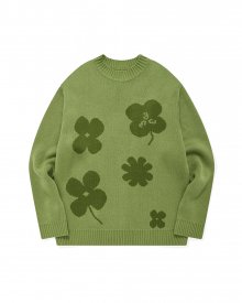 Lucky Charms Knit Pullover/Green