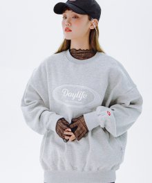 [판매중지] 로고 스웻 셔츠 (그레이)