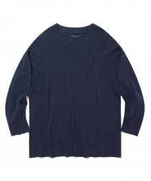 WAFFLE L/S TEE JA [NAVY]