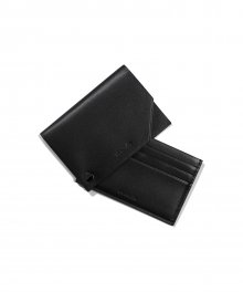 BUTTON STUD CARD WALLET JA [BLACK]