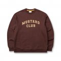 MUSTARD CLUB SWEATSHIRT(dark brown)
