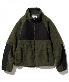 heavy fleece jacket khaki