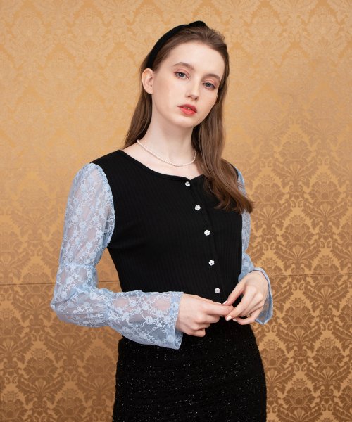 Кардиган на шнуровке Black