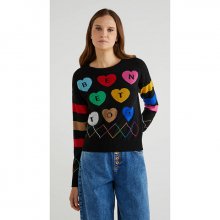 boucl heart logo with sweater_1135E1M32700