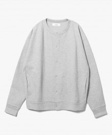 Cardigan Sweat Shirts [Grey]