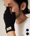 T204AACU61_WH LABEL FINGERLESS GLOVES