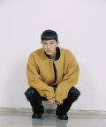 MUSTARD leather point wool stadium jacket(MJ033)