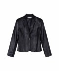 Crop Faux-Leather Jacket
