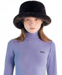 Eco Fur Bucket Hat [D/BROWN]