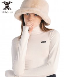 Soft Tencel Turtleneck [WHITE]