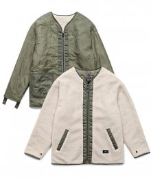 Reversible Quilted Jacket (Olive Drab)