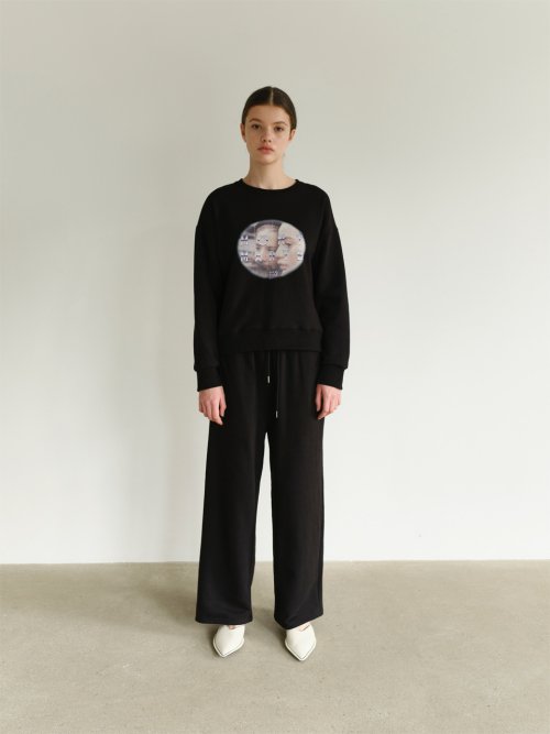 일일오구스튜디오(1159STUDIO) A2 OB POINT WIDE SWEATPANTS_BK - 58,000원 | 무신사 스토어