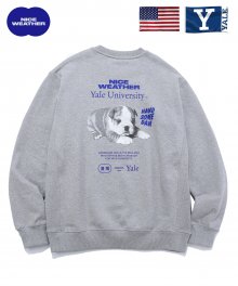 YALE X NICE WEAHTER HANDSOME DAN SWEAT SHIRTS GRAY