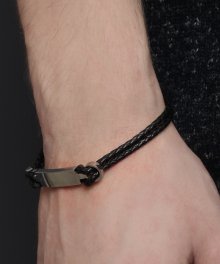 SCB097 Bar leather bracelet