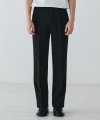 203 SOLID SILHOUETTE WIDE PANTS [BLACK]