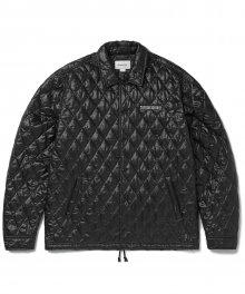 Quilted Coach Jacket Black