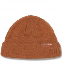 SP-Logo Short Beanie Brown