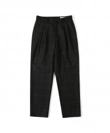 WINDOW CHECK HEAVY WOOL PANTS (DARK BROWN)