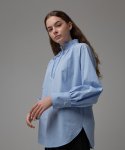 일로일(ILOIL) frill collar blouse - light blue