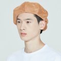 LAUREL LOGO SUEDE NEWS BOY CAP_BROWN