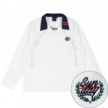 SUNDAY SYNDROME BOWLING SHIRT_WHITE