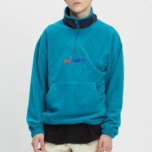 FLEECE HALF ZIP UP JUMPER_BLUE GREEN