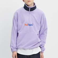 FLEECE HALF ZIP UP JUMPER_LIGHT PURPLE