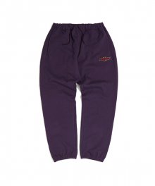 QUILTIED SWEAT PANTS (PURPLE)