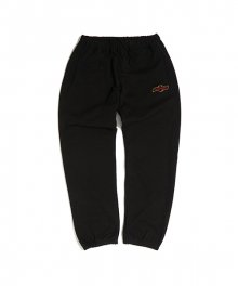 QUILTIED SWEAT PANTS (BLACK)