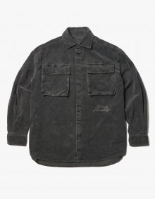 Garments Dyed Corduroy Shirt Jacket - Chacoal