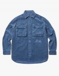 Garments Dyed Corduroy Shirt Jacket - Navy