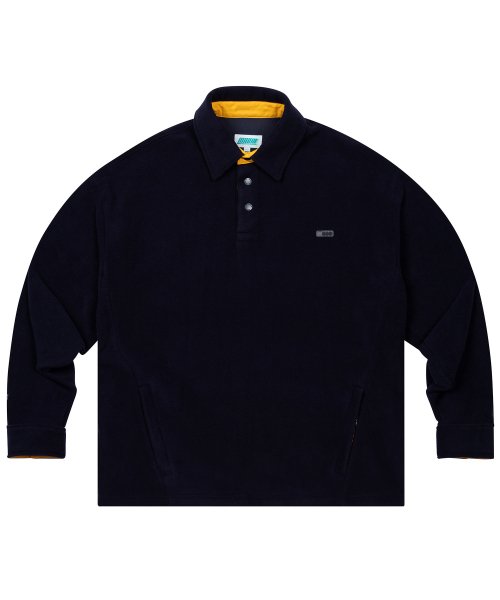 Fleece polo outlet shirt