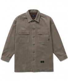 Corduroy Oversized Jacket (Dust Grey)