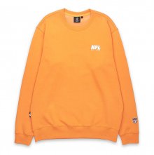 F204USW910 베이직 타이포 크루 맨투맨 BURNT ORANGE