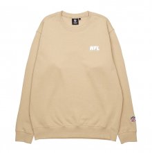 F204USW910 베이직 타이포 크루 맨투맨 BEIGE