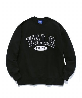 예일(YALE) (23FW) 2 TONE ARCH CREWNECK BLACK 상품 이미지