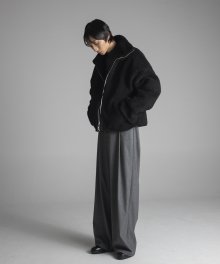 Clasic Fleece Zip Up Jacket (Black)