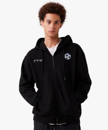 CFC ZIP UP HOODIE - BLACK