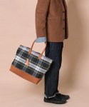 포디어웍스(4DEAWORKS) N B watch checkered pattern shopper bag