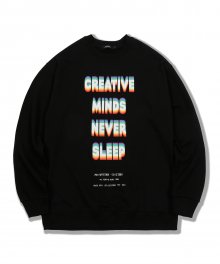 prism lettering sweatshirts black