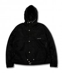 mesh pocket crop jacket black