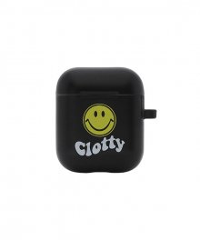 SMILE WAVE AIRPODS CASE BLACK(CY2AFFAB93A)