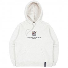 RMTCRW PADDLING LOGO HOODIE_MELANGE IVORY