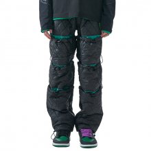 MULTI STRING QUILTED PANTS BK
