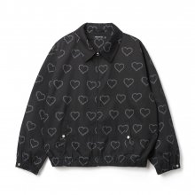 Heart Logo Cotton Jacket_Black